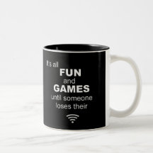 Engraçado perder a Internet WiFi - Preto