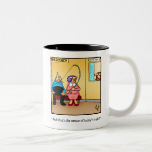 Caneca De Café Em Dois Tons Engraçado Pesca Humor Mug Presente