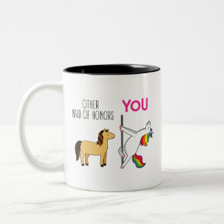 Caneca De Café Em Dois Tons Engraçado Proposta de Madrinha de casamento, Corno
