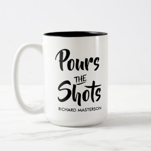 Caneca De Café Em Dois Tons Engraçado Pura Os Tiros Chamam Os Tiros