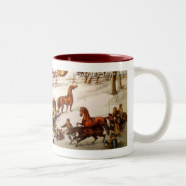Caneca De Café Em Dois Tons Engraçado Sleighighight Mug