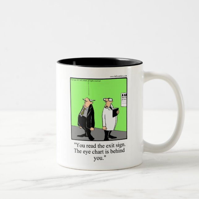 Caneca De Café Em Dois Tons Engraçado Sobre O Monte Humor Mug (Direita)