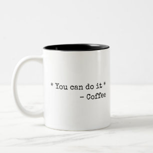 Caneca De Café Em Dois Tons Engraçado Você consegue 