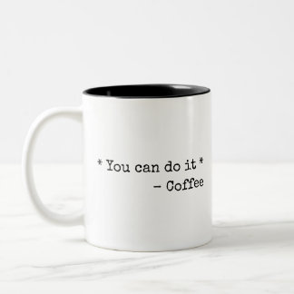 Caneca De Café Em Dois Tons Engraçado Você consegue