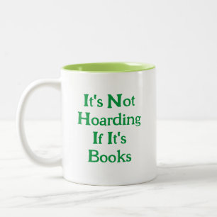 Caneca De Café Em Dois Tons Engraçados livros não estão escondidos se são livr