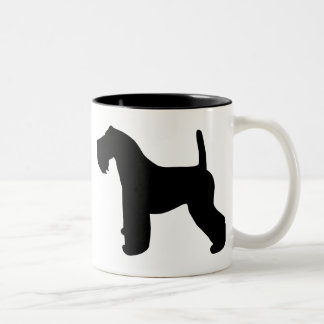 Caneca De Café Em Dois Tons Engrenagem de Terrier de azul de Kerry