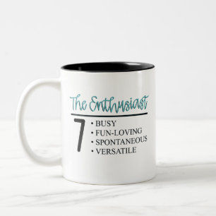 Caneca De Café Em Dois Tons Enneagram Tipo 7 Mug
