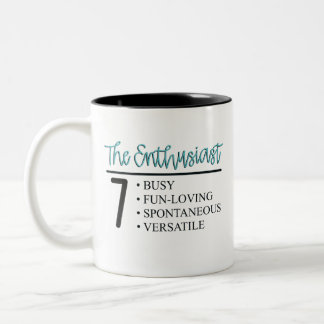 Caneca De Café Em Dois Tons Enneagram Tipo 7 Mug