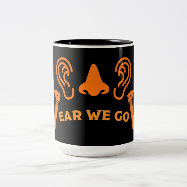 Caneca De Café Em Dois Tons ENT Otolaringology Otorhinolaringologista (Centro)