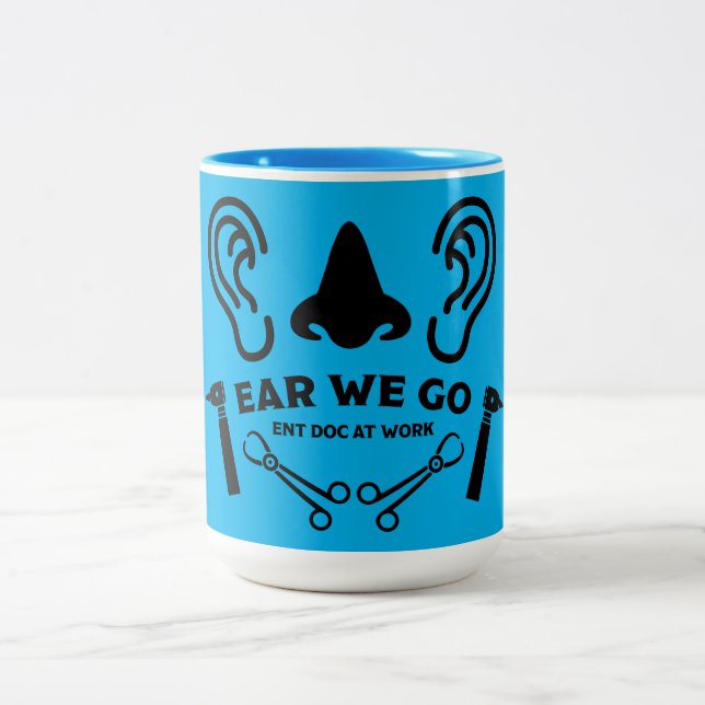 Caneca De Café Em Dois Tons ENT Otolaringology Otorhinolaringologista (Centro)