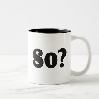 Caneca De Café Em Dois Tons Então, bf