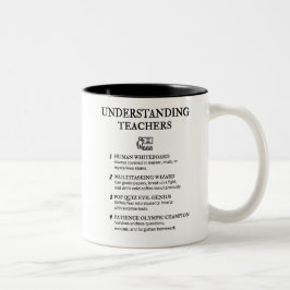 Caneca De Café Em Dois Tons ENTENDER PROFESSORES - Engraçado Humor do Professo