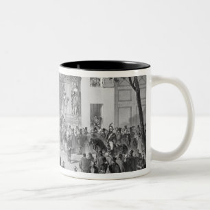 Caneca De Café Em Dois Tons Entrada "ao café grande Parisien", Paris