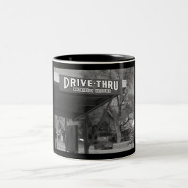 Caneca De Café Em Dois Tons Entrada de 1950s