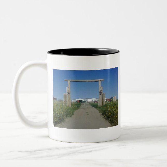 Caneca De Café Em Dois Tons Entrada do rancho do salvamento de Smith (Esquerda)