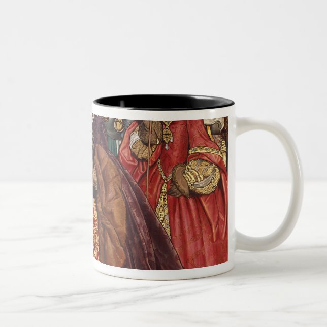 Caneca De Café Em Dois Tons Entrar de Queen Mary e da princesa Elizabeth (Direita)