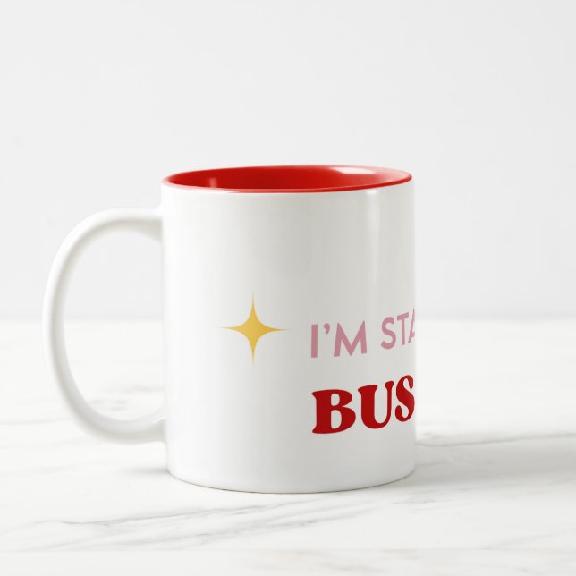 Caneca De Café Em Dois Tons Entrepreneur Coffee Mug for Morning Motivation (Esquerda)