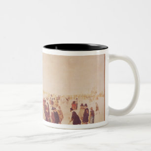 Caneca De Café Em Dois Tons Entretenimento no gelo