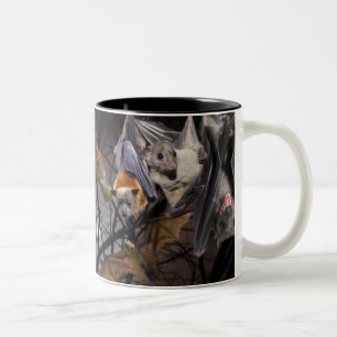 Caneca De Café Em Dois Tons Envolver Fruta Bat Mug