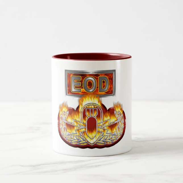 Caneca De Café Em Dois Tons EOD comemorativo de concepção única (Centro)
