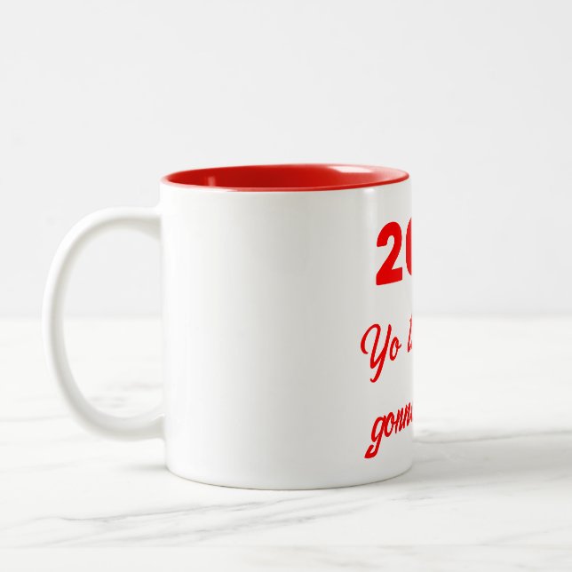Caneca De Café Em Dois Tons Epic 2025 - Ano Seguinte Personalizado (Esquerda)