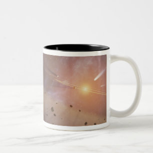 Caneca De Café Em Dois Tons Épsilon Eridani do sistema planetário
