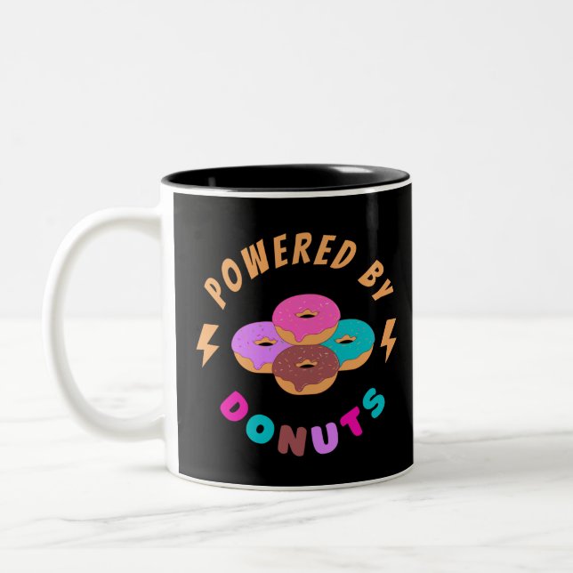 Caneca De Café Em Dois Tons Equipado Com Rosquinhas (Esquerda)
