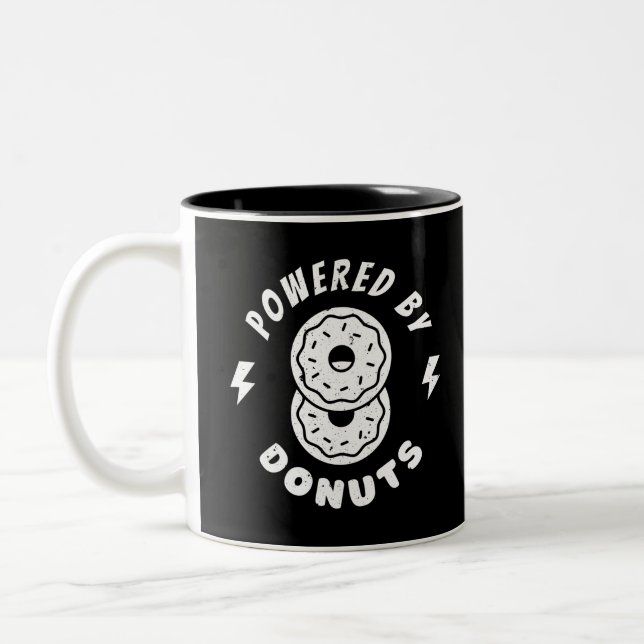 Caneca De Café Em Dois Tons Equipado Com Rosquinhas (Esquerda)