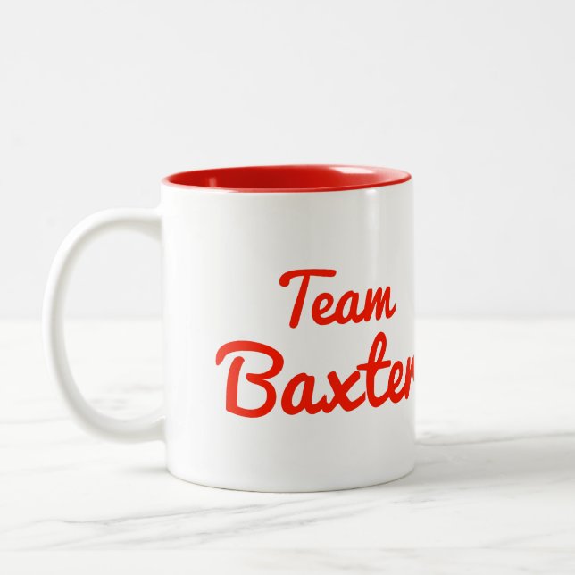Caneca De Café Em Dois Tons Equipe Baxter (Esquerda)