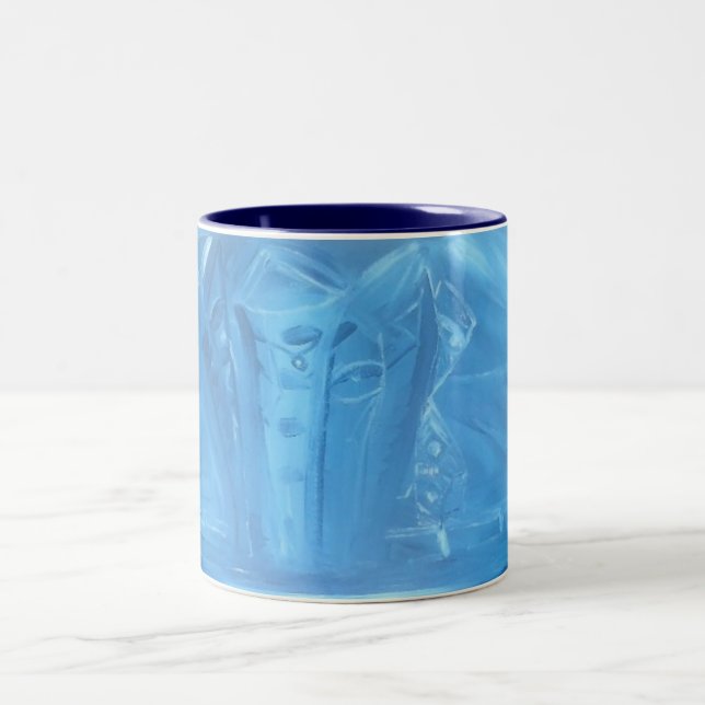Caneca De Café Em Dois Tons Equipe da Cidade Azul (Centro)