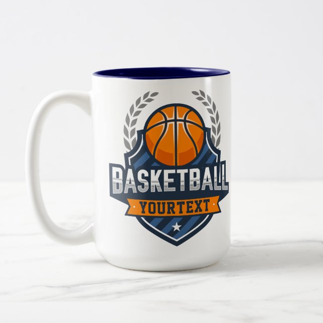 Caneca De Café Em Dois Tons Equipe da Escola de Varsity NAME (Esquerda)