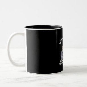 Caneca De Café Em Dois Tons Equipe de ciclismo de lama