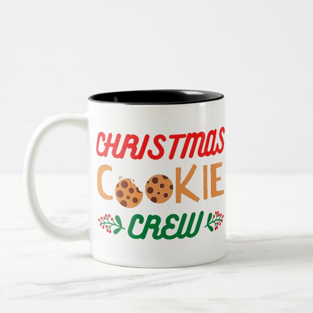 Caneca De Café Em Dois Tons Equipe de cozinheiros de Natal (Esquerda)