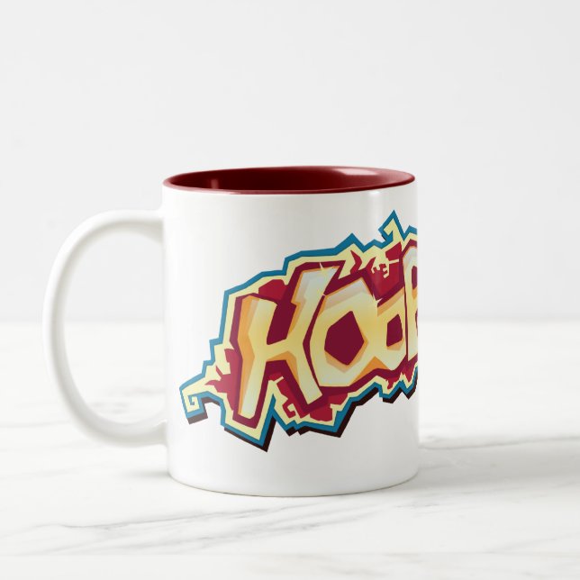 Caneca De Café Em Dois Tons Equipe do vermelho de HoopWorld (Esquerda)