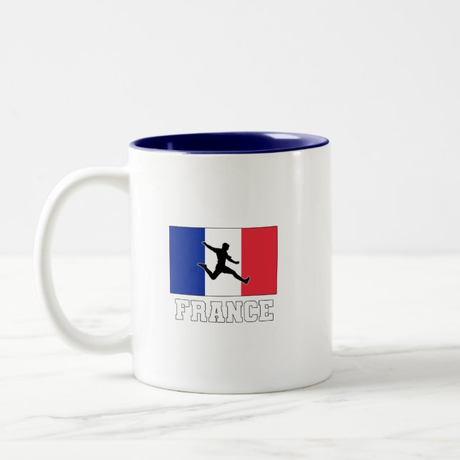 Caneca De Café Em Dois Tons Equipe Nacional de Futebol da França (Esquerda)