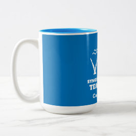 Caneca De Café Em Dois Tons Equipe Nadadora Sincronizada