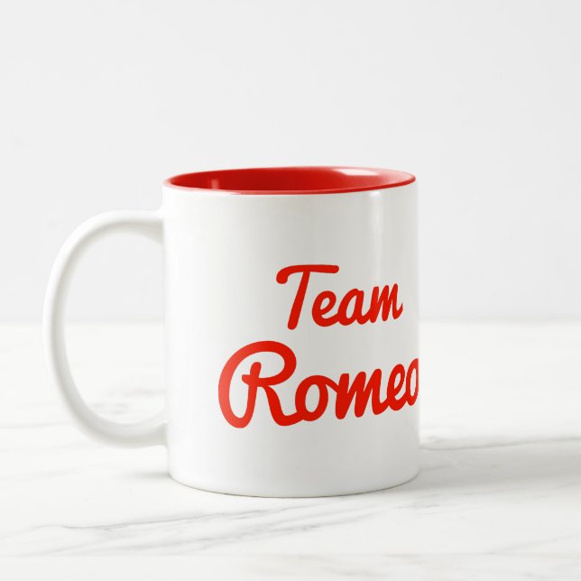 Caneca De Café Em Dois Tons Equipe Romeo (Esquerda)