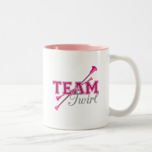 Caneca De Café Em Dois Tons Equipe Twirl Baton