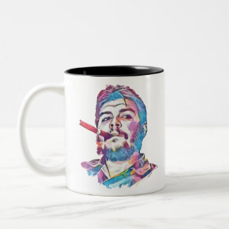 Caneca De Café Em Dois Tons Ernesto Che Guevara - Cigarro Para Fumar