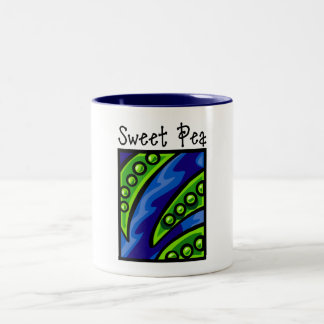 Caneca De Café Em Dois Tons Ervilha doce