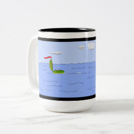 Caneca De Café Em Dois Tons Ervilha I