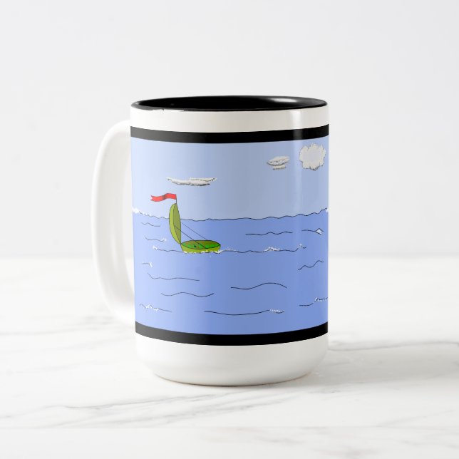 Caneca De Café Em Dois Tons Ervilha I (Frente Esquerda)