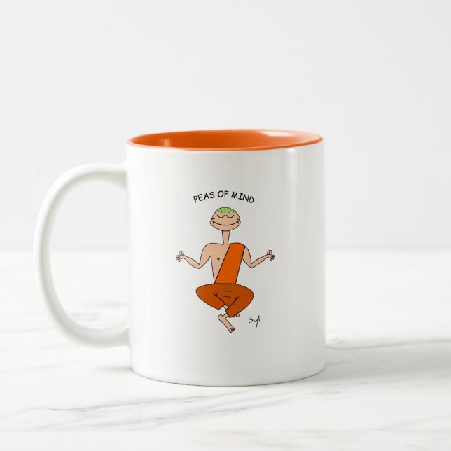 Caneca De Café Em Dois Tons Ervilhas da Mente (Esquerda)