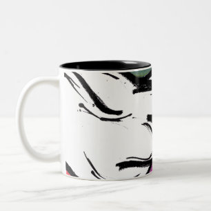 Caneca De Café Em Dois Tons Esboço Do Corpo - Mug De Café De Duas Pontas
