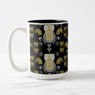 Caneca De Café Em Dois Tons Escandinávia Viking Norsêmen Home Decor