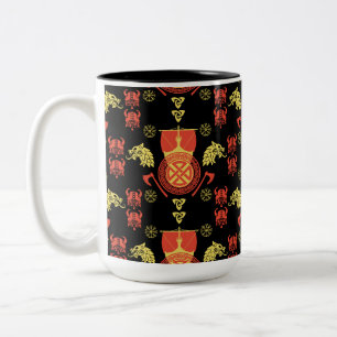 Caneca De Café Em Dois Tons Escandinávia Viking Norsêmen Home Decor