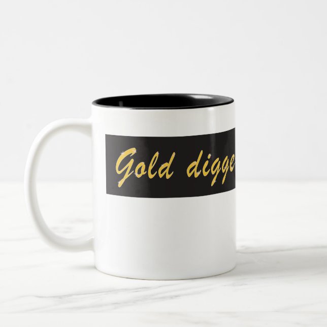 Caneca De Café Em Dois Tons Escavador Dourado (Esquerda)