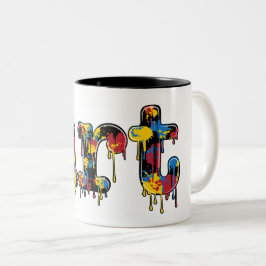 Caneca De Café Em Dois Tons Escola de Pintura e Professores
