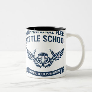 Caneca De Café Em Dois Tons Escola internacional Ender da batalha da frota