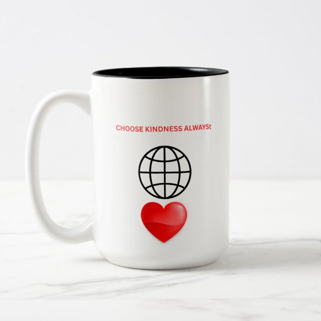 CANECA DE CAFÉ EM DOIS TONS ESCOLHA A BONDADDE SEMPRE (Esquerda)
